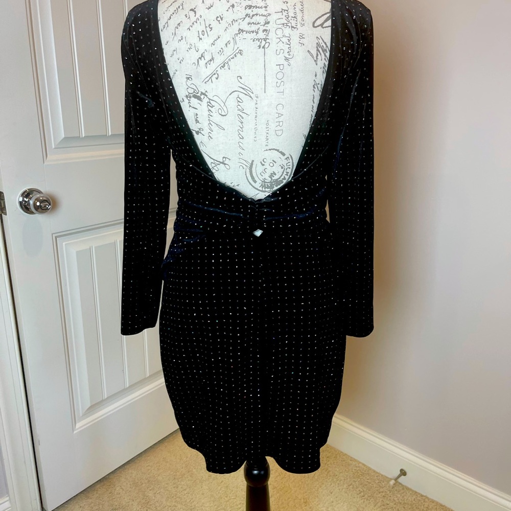 Backless black Express dress
